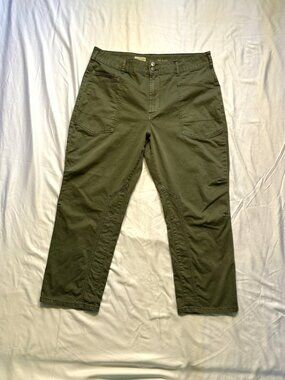 Pilcro The Wanderer Relaxed Fit Olive Green Pants